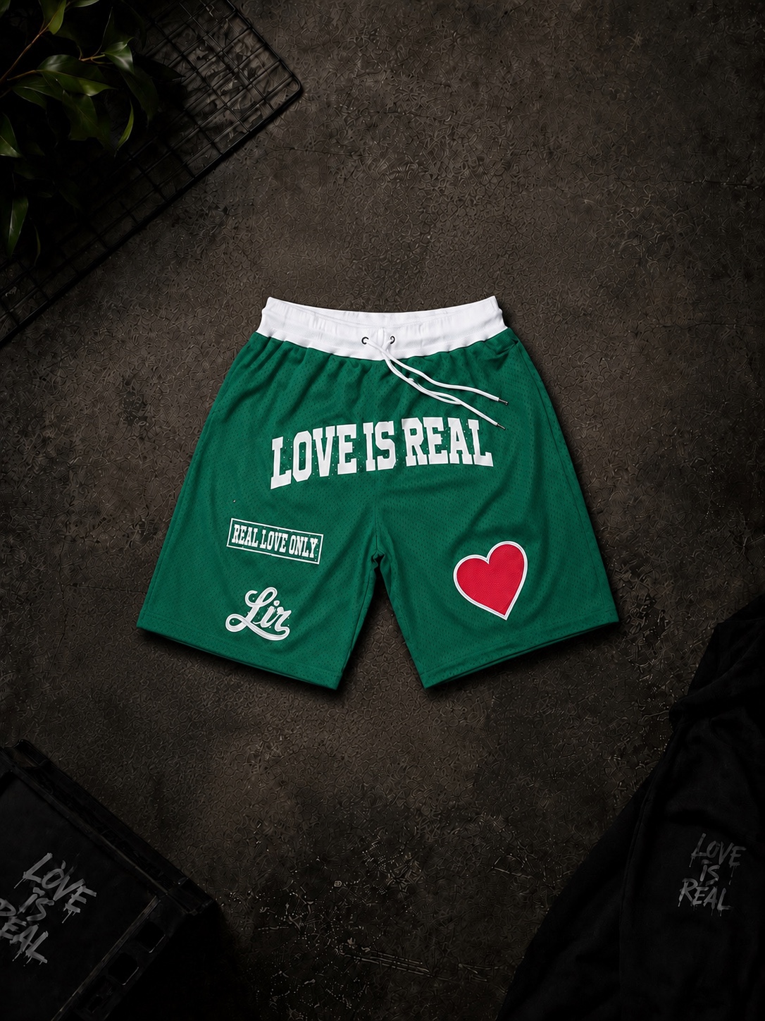 Forest Mesh Shorts by Love Is Real Clothing